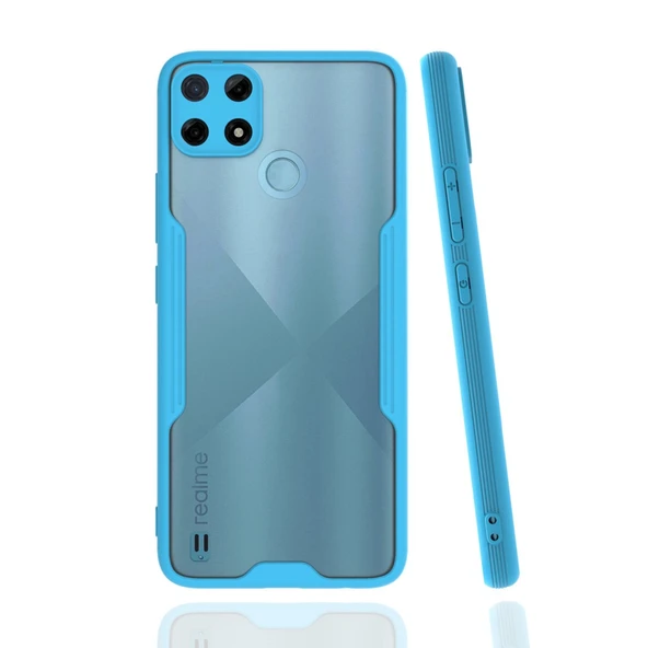 Realme C25y Kılıf Platin Silikon - Mavi ürün görseli 1