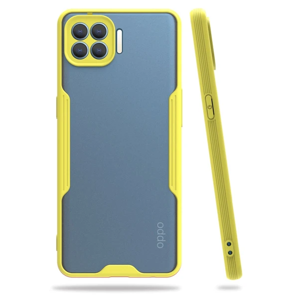 Oppo Reno 4 Lite Kılıf Platin Silikon - Sarı ürün görseli 1