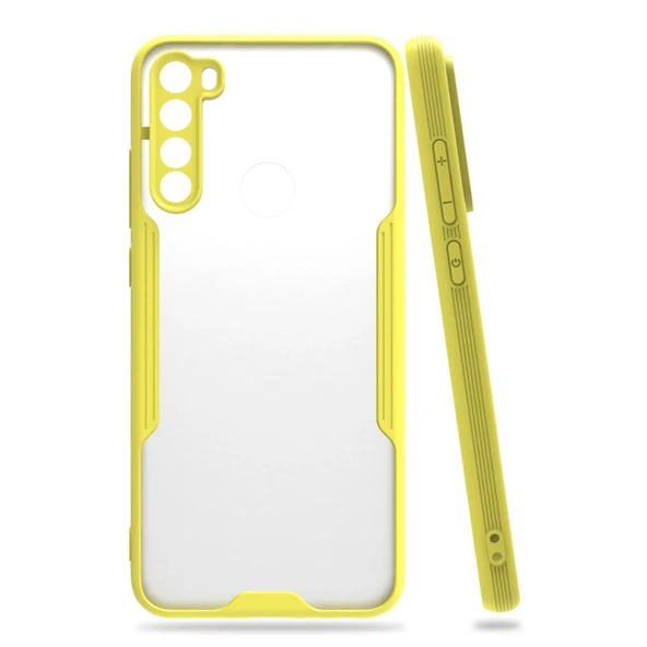 Xiaomi Redmi Note 8 Kılıf Platin Silikon - Sarı ürün görseli 1