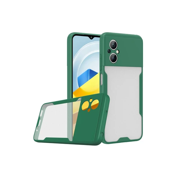 Xiaomi Poco M5 Kılıf Platin Silikon - Yeşil ürün görseli 1