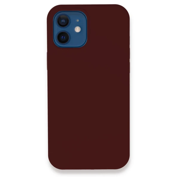 iPhone 12 Kılıf Lansman Legant Silikon - Bordo ürün görseli 1
