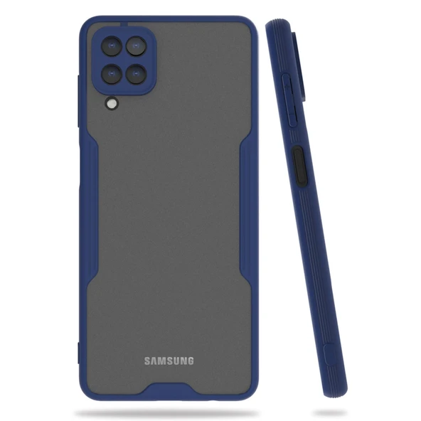 Samsung Galaxy A22 Kılıf Platin Silikon - Lacivert ürün görseli 1