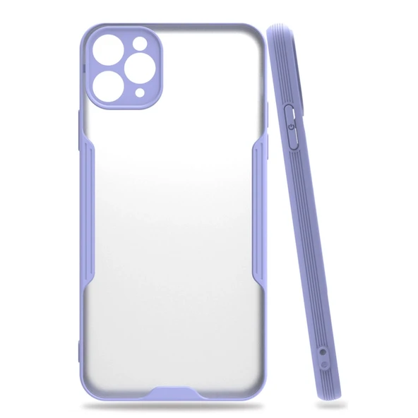 iPhone 11 Pro Max Kılıf Platin Silikon - Lila ürün görseli 1