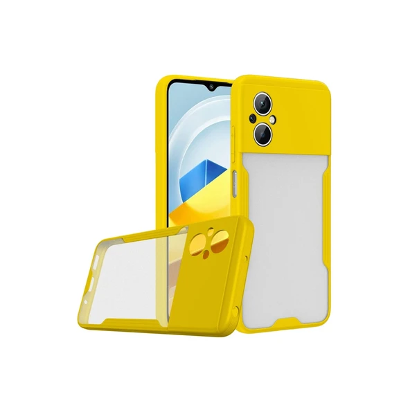 Xiaomi Poco M5 Kılıf Platin Silikon - Sarı ürün görseli 1