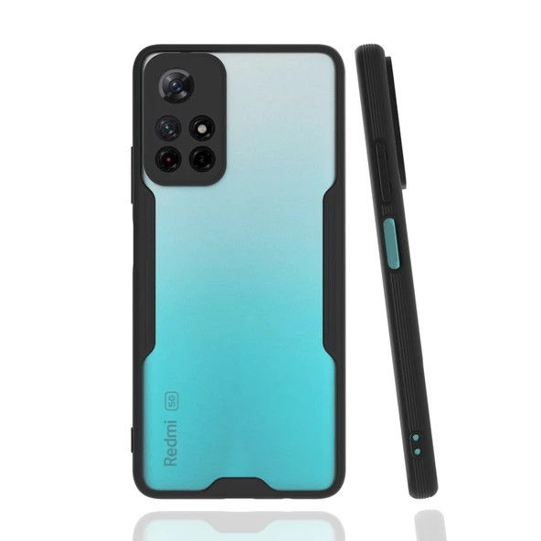Xiaomi Redmi Note 11t Kılıf Platin Silikon - Siyah ürün görseli 1
