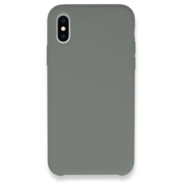 iPhone Xs Max Kılıf Lansman Legant Silikon - Gri ürün görseli 1