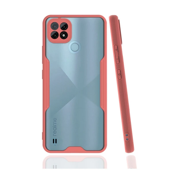 Realme C21 Kılıf Platin Silikon - Pembe ürün görseli 1