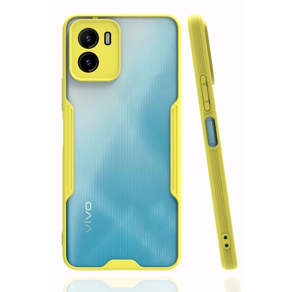 Vivo Y15s Kılıf Platin Silikon - Sarı ürün görseli 1