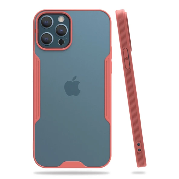 iPhone 12 Pro Max Kılıf Platin Silikon - Pembe ürün görseli 1