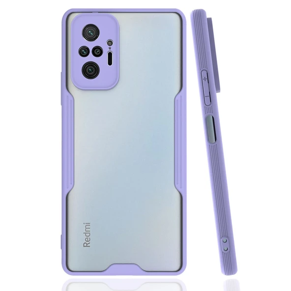 Xiaomi Redmi Note 10 Pro Kılıf Platin Silikon - Lila ürün görseli 1