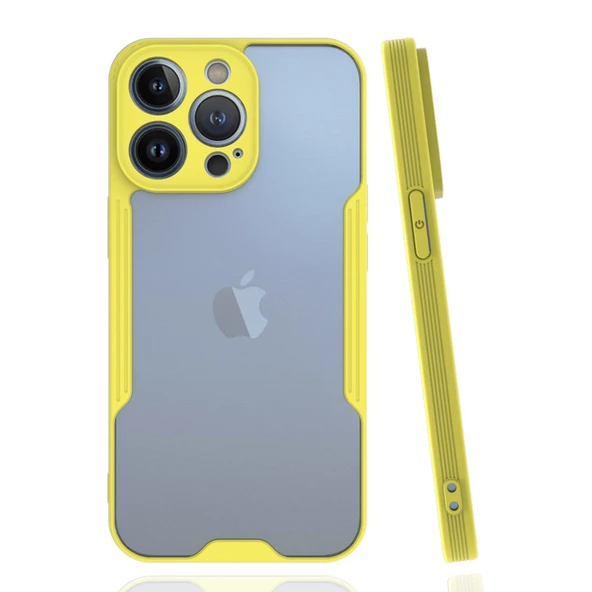 iPhone 14 Pro Kılıf Platin Silikon - Sarı ürün görseli 1