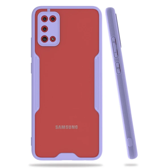 Samsung Galaxy A02s Kılıf Platin Silikon - Lila ürün görseli 1