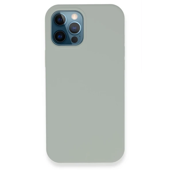 iPhone 12 Pro Kılıf Lansman Legant Silikon - Açık Gri ürün görseli 1