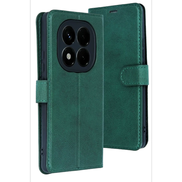 Xiaomi Redmi Note 15 4g Trend S Plus Kapaklı Kılıf - Yeşil ürün görseli 1