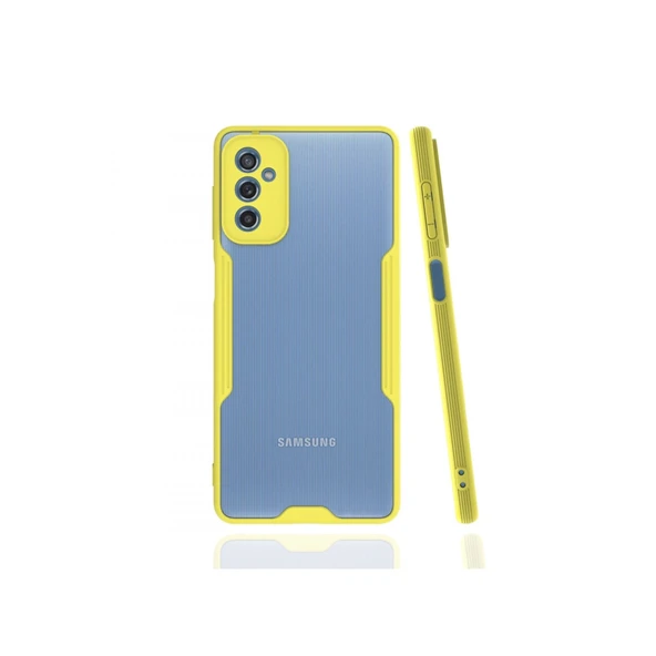 Samsung Galaxy M52 5g Kılıf Platin Silikon - Sarı ürün görseli 1