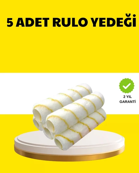 Nevamel® 5’li İnce İşçilik Boya Rulo Seti Pürüzsüz ve Eşit Kaplama ürün görseli 1