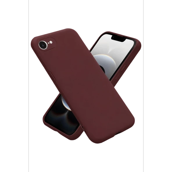 iPhone 16e Kılıf First Silikon - Bordo ürün görseli 1