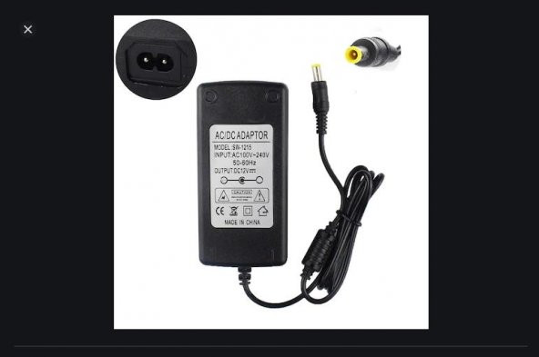 Casio Dijital piyano Adaptör 12 Volt ürün görseli 1
