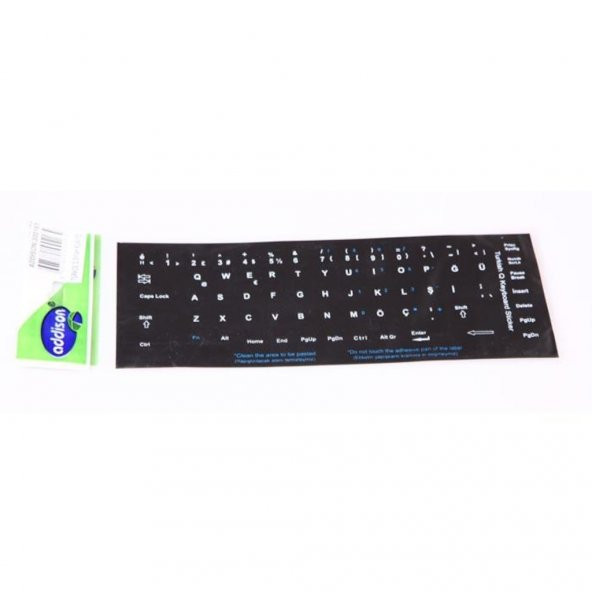Addison Türkçe Q Siyah Q Klavye Stiker Sticker - Resim 2