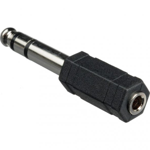 6.3 mm Stereo Erkek -3.5 mm Stereo Dişi Çevirici ürün görseli 1