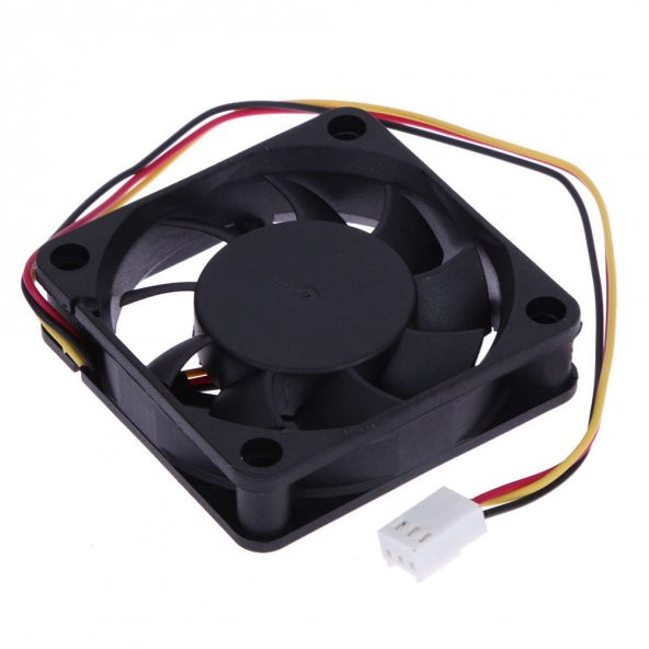 12 volt Fan 6 cm 3 Pin 15 mm ürün görseli 1