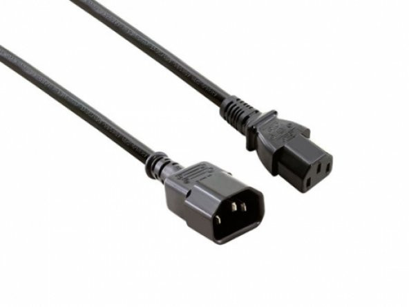 C13-C14 Power Kablosu 2 metre 3x1.5 mm ürün görseli 1