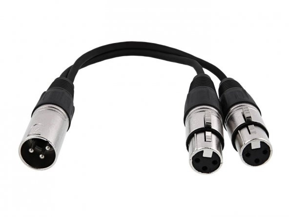 Xlr Y kablo ( 1 erkek-2 dişi) ürün görseli 1