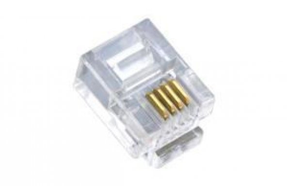 Rj11 Jack 4 pin 100 Adet ürün görseli 1