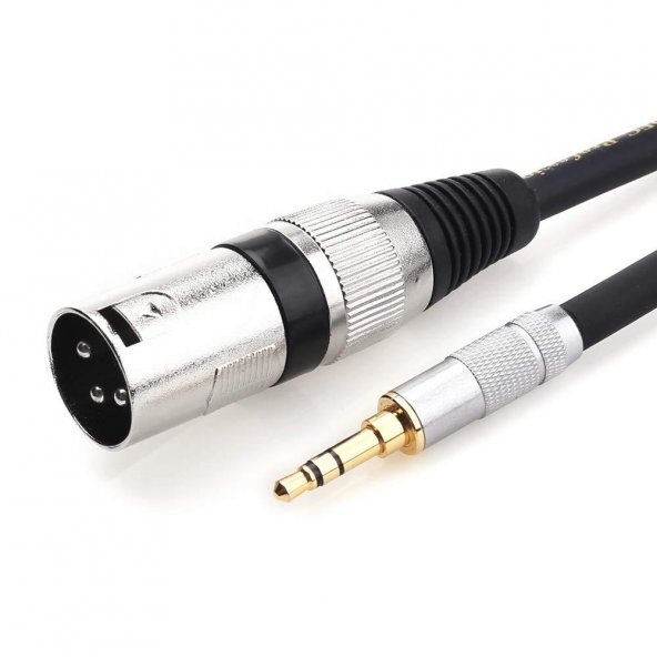 3.5 mm Stereo to Xlr Erkek Kablo 1.5 metre ürün görseli 1