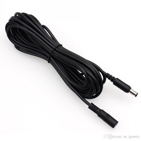 Adaptör Dc Uzatma Kablosu 5.5 mm 2 metre ürün görseli 1