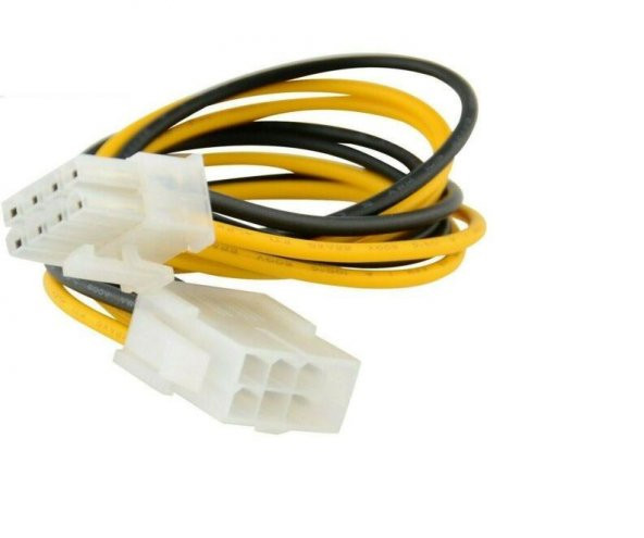 8 pin işlemci power uzatma kablo 30 cm ürün görseli 1
