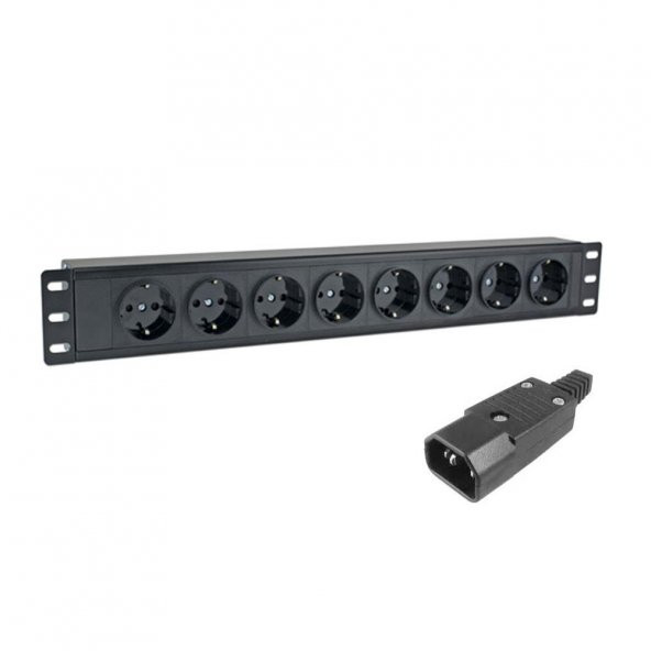 8 li Kabinet Prizi C14 Power Çıkışlı ürün görseli 1