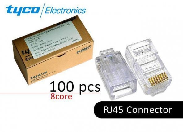 Amp Rj45 Konnektör 100 Adet ürün görseli 1
