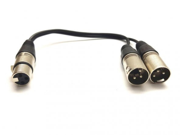 Xlr Y kablo ( 1 dişi-2 erkek) ürün görseli 1