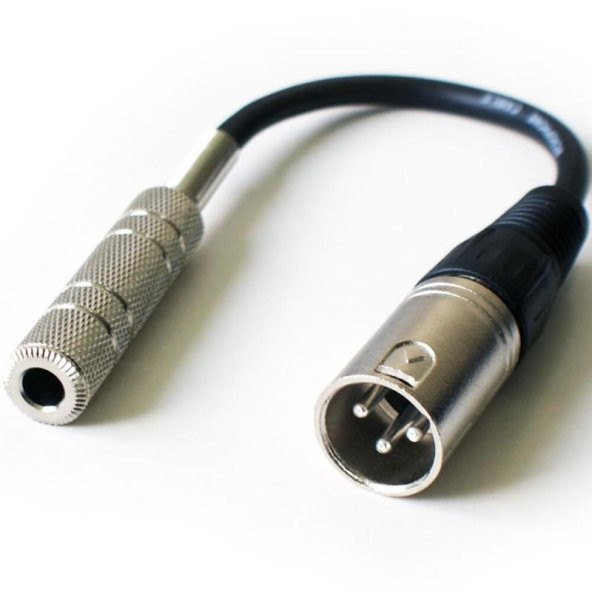 Xlr Erkek-6.3 mm Dişi Çevirici Kablo ürün görseli 1