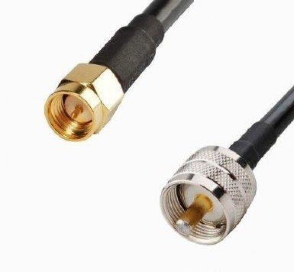 Pl-259 Uhf Erkek-Sma Erkek Kablo 5 Metre ürün görseli 1