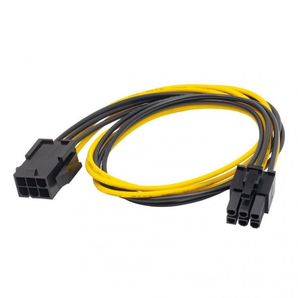 6 pin PCI-E ekran Kartı power uzatma kablo 45 cm ürün görseli 1