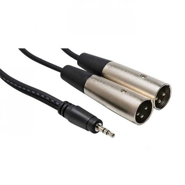 3.5 mm Stereo-2 Xlr Erkek Kablo 5 metre ürün görseli 1