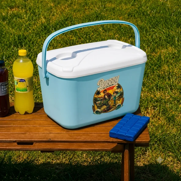 Kale Termos 15 LT BUZZY RETRO BUZLUK TERMOS (1177 COOLER BOX) - Resim 7