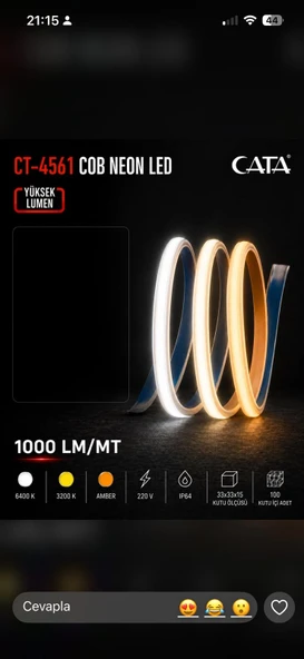 cata neon led ürün görseli 1