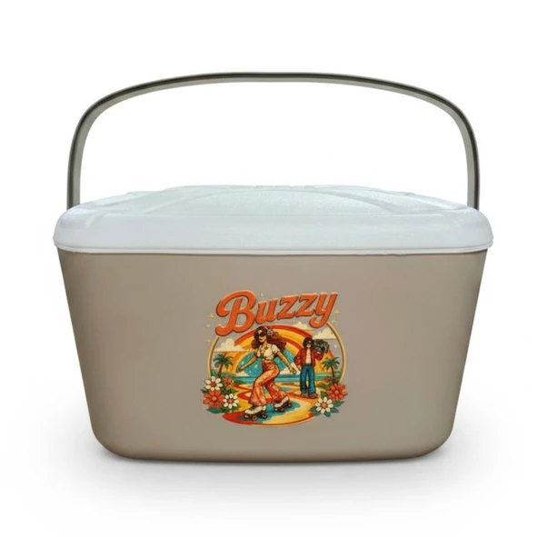 Kale Termos 15 LT BUZZY RETRO BUZLUK TERMOS (1177 COOLER BOX) - Resim 4