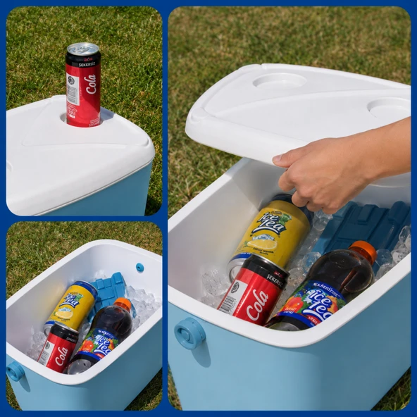 Kale Termos 15 LT BUZZY RETRO BUZLUK TERMOS (1177 COOLER BOX) - Resim 8