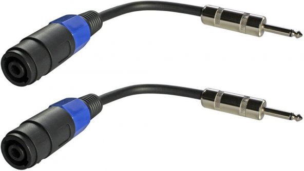 6.3 mm Mono Erkek-Spekon Dişi Çevirici Kablo ürün görseli 1