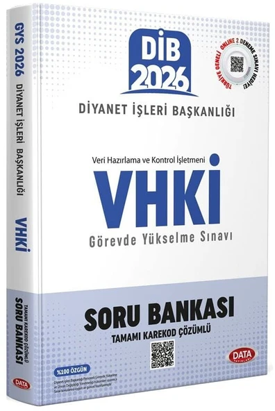 Data 2026 GYS DİB Diyanet İşleri Başkanlığı VHKİ Soru Bankası Çözümlü Görevde Yükselme Data Yayınları ürün görseli 1