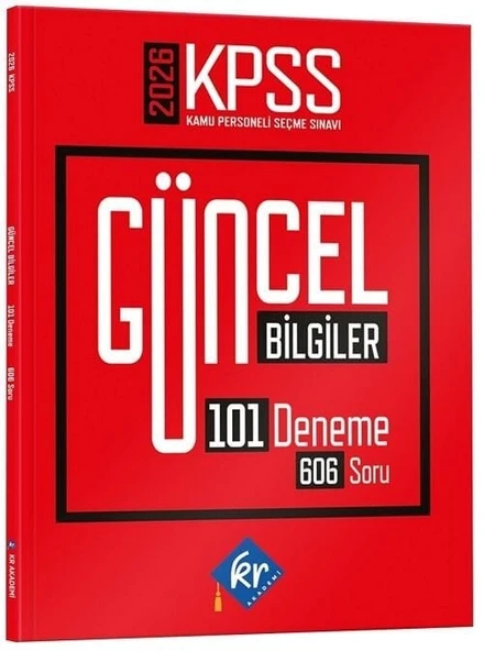 KR Akademi 2026 KPSS Güncel Bilgiler 101 Deneme KR Akademi Yayınları ürün görseli 1