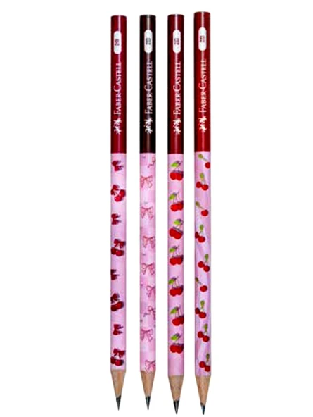 Faber Castell Cherry Kurşun Kalem 2B - 5 adet ürün görseli 1
