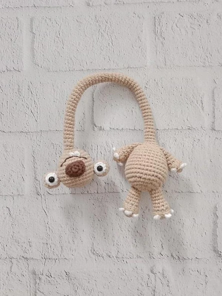 Sid Charm Direksiyon ve Çanta Süsü Amigurumi Organik Oyuncak ürün görseli 1