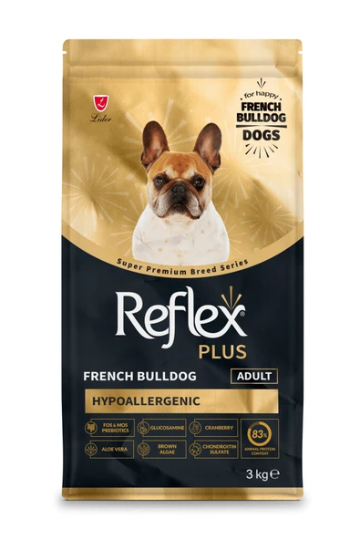 Plus French Bulldog Hipoalerjenik Yetişkin Köpek Maması 3 Kg ürün görseli 1