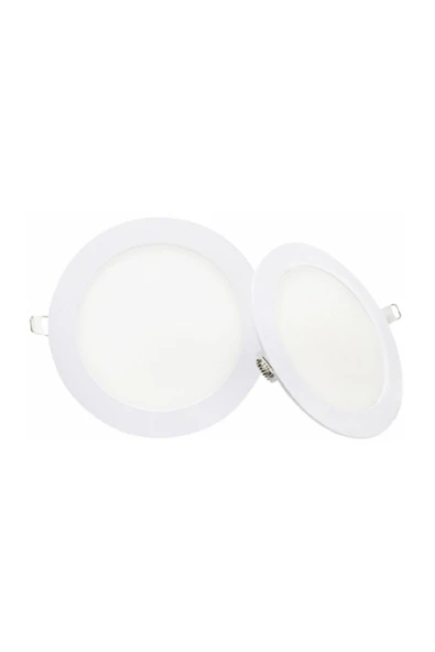 12W 3000K Günışığı Işık Smd Yuvarlak Slim Led Panel KDL401 ürün görseli 1