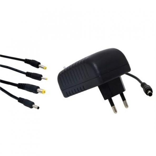 9 Volt 2 amper çok uçlu adaptör ürün görseli 1